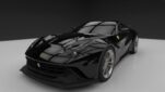 Ferrari F12 Upgrade DKDM Style Wide Body Partial Carbon Fiber Body Kit Front Bumper Rear Bumper Side Skirt Spoiler Bonnet Front Fender Rear Fender