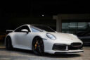 Porsche 911 992 Upgrade TA Style Carbon Fiber Body Kit Front Lip Diffuser Side Skirt Spoiler Front Bumper Vents