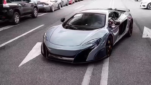 McLaren 650S Upgrade 675LT Partial Carbon Fiber Body Kit Front Bumper Rear Diffuser Spoiler Side Skirt Bonnet