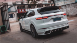 Porsche Cayenne 9Y0.1 Upgrade TC Style Carbon Fiber Body Kit Front Lip Side Skirt Spoiler Diffuser