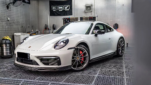 Porsche 911 992 Upgrade TA Style Carbon Fiber Body Kit Front Lip Diffuser Side Skirt Spoiler Front Bumper Vents