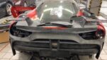 Ferrari 488 Upgrade MS Style Partial Carbon Fiber Body Kit Front Bumper Rear Bumper Side Skirt Spoiler Bonnet Rear Engine Bonnet Air Side Vents