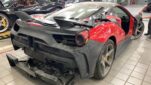 Ferrari 488 Upgrade MS Style Partial Carbon Fiber Body Kit Front Bumper Rear Bumper Side Skirt Spoiler Bonnet Rear Engine Bonnet Air Side Vents