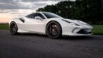 Ferrari F8 Upgrade NVT Style Carbon Fiber Body Kit Front Lip Rear Diffuser Side Skirt Spoiler Air Side Vents
