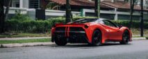 Ferrari 488 Upgrade MI Style Partial Carbon Fiber Body Kit Front Bumper Rear Bumper Side Skirt Spoiler Front Bonnet Air Side Vents