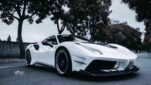 Ferrari 488 Upgrade MI Style Partial Carbon Fiber Body Kit Front Bumper Rear Bumper Side Skirt Spoiler Front Bonnet Air Side Vents