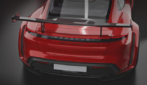 Porsche Taycan Upgrade PD Wide Body Kit Front Bumper Side Skirt Diffuser Spoiler Front Fender Widening Rear Fender Widening