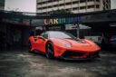 Ferrari 488 Upgrade MI Style Partial Carbon Fiber Body Kit Front Bumper Rear Bumper Side Skirt Spoiler Front Bonnet Air Side Vents
