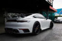Porsche 911 992 Upgrade TA Style Carbon Fiber Body Kit Front Lip Diffuser Side Skirt Spoiler Front Bumper Vents