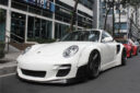 Porsche 911 997 Upgrade LB Style Body Kit Front Bumper Rear Bumper Fender Side Skirt Spoiler Front Fender Widening Rear Fender Widening