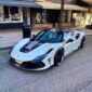 Ferrari F8 Upgrade HV Style Carbon Fiber Body Kit Front Lip Rear Diffuser Side Skirt Spoiler Bumper Cover