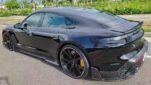 Porsche Taycan Upgrade MS Carbon Fiber Body Kit Front Lip Side Skirt Diffuser Front Bumper Vents Mirror Cover