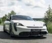 Porsche Taycan Upgrade MS Carbon Fiber Body Kit Front Lip Side Skirt Diffuser Front Bumper Vents Mirror Cover