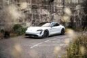 Porsche Taycan Upgrade MS Carbon Fiber Body Kit Front Lip Side Skirt Diffuser Front Bumper Vents Mirror Cover