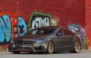 Mercedes-Benz C218 CLS FS Style Carbon Fiber Body Kit Front Lip Side Skirt Spoiler Diffuser
