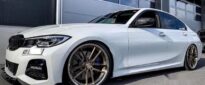 BMW 3 Series G20 Upgrade BR Carbon Fiber Body Kit Front Lip Side Skirt Spoiler Diffuser
