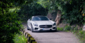 Mercedes-Benz C190 AMG-GT 2Door Upgrade RZ Style Carbon Fiber Body Kit Front lip Diffuser Side Skirt Spoiler