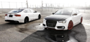 Audi A5S5RS5 8T8F Upgrade WD Body Kit Front Bumper Diffuser Spoiler Side Skirt