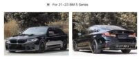 BMW 5 Series G30G38 Upgrade F90 M5 Body Kit Front Bumper Rear Bumper Side Skirt Fender Front Bumper Associate Exhaust Tips