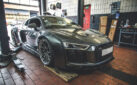 Audi R8 4S Upgrade PD Style Wide Body Kit Front Lip Diffuser Side Skirt Front Bumper Vents Rear Bumper Vents Bonnet Front Fender Widening Rear Fender Widening