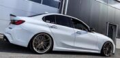 BMW 3 Series G20 Upgrade BR Carbon Fiber Body Kit Front Lip Side Skirt Spoiler Diffuser