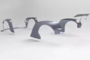 BMW 3 Series E46 RB Wide Body Kit Front Lip Spoiler Front Fender Widening Rear Fender Widening