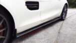 Mercedes-Benz C190 AMG-GT 2Door Upgrade RZ Style Carbon Fiber Body Kit Front lip Diffuser Side Skirt Spoiler