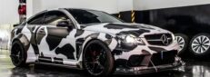 Mercedes-Benz W204 C-Class Upgrade LB Style Wide Body Kit Front Bumper Rear Bumper Side Skirt Front Fender Widening Rear Fender Widening