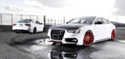 Audi A5S5RS5 8T8F Upgrade WD Body Kit Front Bumper Diffuser Spoiler Side Skirt