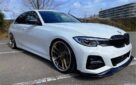 BMW 3 Series G20 Upgrade BR Carbon Fiber Body Kit Front Lip Side Skirt Spoiler Diffuser