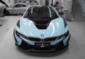 BMW i8 Upgrade DP Carbon Fiber Body Kit Front Lip Diffuser Side Skirt Spoiler Fender Cover Front Bumper Vents