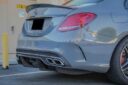 Mercedes-Benz W205 C-Class Upgrade PSM Style Body Kit Front Lip Diffuser Side Skirt Spoiler
