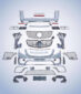 Mercedes-Benz W447 V-Class Upgrade WD2 Style Body Kit Front Bumper Rear Bumper Grill