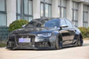 Audi A6S6RS6 C7 Upgrade Carbon Fiber Wide Body Kit Front Lip Side Skirt Diffuser Spoiler Front Fender Widening Rear Fender Widening