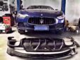 Maserati Ghibli Upgrade AP Style Carbon Fiber Body Kit Front Lip Diffuser Spoiler Side Skirt Bonnet