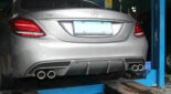 Mercedes-Benz W205 C-Class Upgrade BBS Style Body Kit Front Lip Diffuser Exhaust Tips