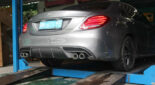 Mercedes-Benz W205 C-Class Upgrade BBS Style Body Kit Front Lip Diffuser Exhaust Tips