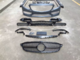 Mercedes-Benz W205 C-Class Upgrade C63 Style Body Kit Front Bumper Rear Bumper Side Skirt Front Bumper Associate Rear Bumper Associate Exhaust Tips