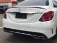 Mercedes-Benz W205 C-Class Upgrade C63 Style Body Kit Front Bumper Rear Bumper Side Skirt Front Bumper Associate Rear Bumper Associate Exhaust Tips