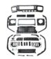 Mercedes-Benz W464 G-Class Upgrade 465 G63 Style Body Kit Front Bumper Front Fender Grill Front Fender Rear Fender Bonnet Rear Bumper Front Associate Rear Associate
