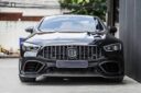 Mercedes-Benz C190 AMG-GT 4Door Upgrade BBS Style Body Kit Front Lip Side Skirt Spoiler Front Bumper Vents Exhaust Tips