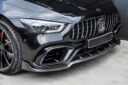 Mercedes-Benz C190 AMG-GT 4Door Upgrade BBS Style Body Kit Front Lip Side Skirt Spoiler Front Bumper Vents Exhaust Tips
