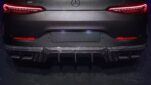 Mercedes-Benz C190 AMG-GT 4Door Upgrade LD Style Body Kit Front Lip Side Skrit Spoiler Diffuser Exhaust Tips Front Bumper Vents