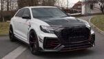 Audi Q8SQ8RSQ8 Upgrade MS Carbon Fiber Body Kit Front Lip Diffuser Rear Bumper Front Fender Widening Rear Fender Widening Front Bumper Associate Side Skirt Fender Vents Rear Bumper Vents Front Bumper Vents