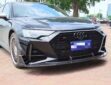 Audi A6S6RS6 C8 Upgrade RS6RS7 ABT Carbon Fiber Body Kit Front Lip Side Skirt Spoiler Diffuser Front Bumper Vents Rear Bumper Vents Mirror Cover