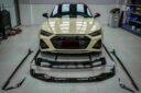 Audi A6S6RS6 C8 Upgrade RS6RS7 PK Carbon Fiber Body Kit Front Lip Side Skirt Spoiler Diffuser Front Bumper Vents Rear Bumper Vents Bonnet Mirror Cover