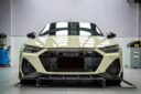 Audi A6S6RS6 C8 Upgrade RS6RS7 PK Carbon Fiber Body Kit Front Lip Side Skirt Spoiler Diffuser Front Bumper Vents Rear Bumper Vents Bonnet Mirror Cover