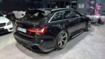 Audi A6S6RS6 C8 Upgrade RS6RS7 PK Carbon Fiber Body Kit Front Lip Side Skirt Spoiler Diffuser Front Bumper Vents Rear Bumper Vents Bonnet Mirror Cover